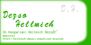 dezso hellmich business card